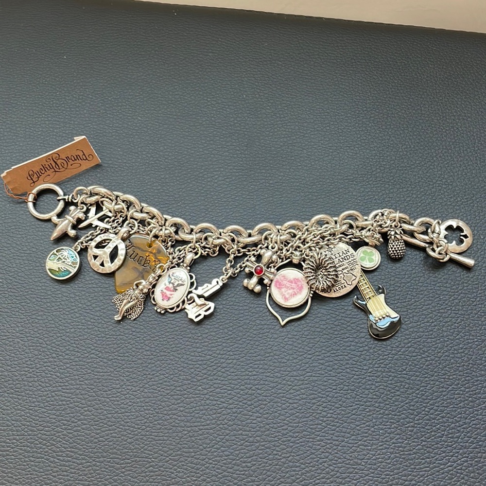 NWOT Lucky Brand Hawaiian Islands Charm Bracelet